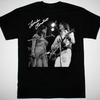 Jackson Browne Linda Ronstadt im Konzert signiertes T-Shirt schwarzes T-Shirt S-5XL