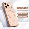 Black-white Peony Floral Pattern Case For iPhone 17 Pro Max Magnetic For Magsafe Hybrid Slim Matte Cover For iPhone 16 15 14 13 Pro Max