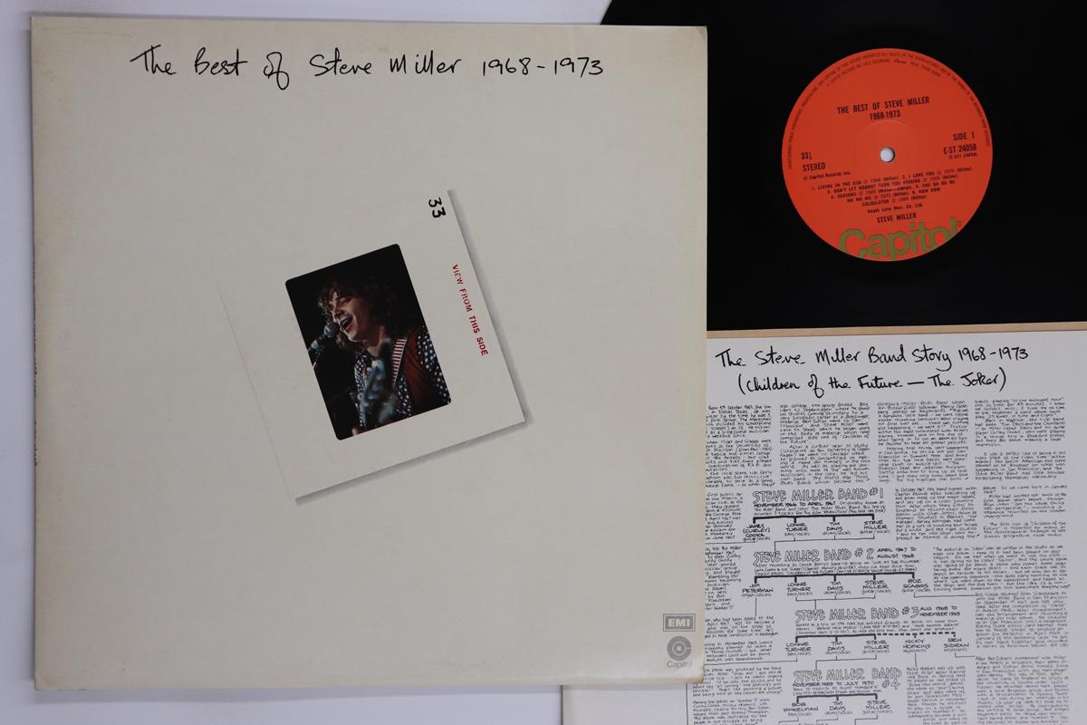 

LP Record STEVE MILLER Best Of Steve Miller 19681973 EST24058 CAPITOL 1977 UK Rock Used