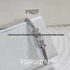 Fei Family Diamond Horseshoe Bracelet: Zodiac-Themed DIY Steel Wire for Couples