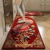 Blooming Prosperity Diatom Mud Kitchen Floor Mat, Household Absorbent and Oil-Absorbent Mat, Long Strip Anti-Stain Foot Mat