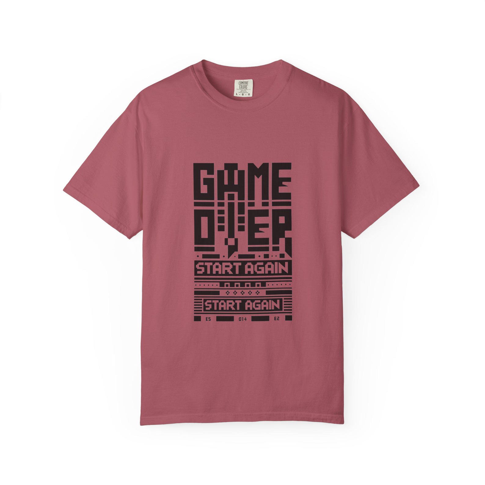 Retro Arcade Pixel Graphic Tee | Comfort Colors 1717 Garment-Dyed 2XL