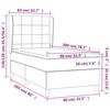 3129182 vidaXL Lit à sommier tapissier et matelas Rose 80x200 cm Velours