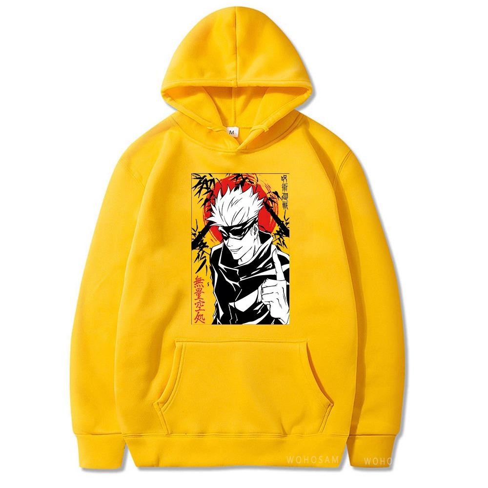 Japan Anime Jujutsu Kaisen Fashion Graphic Hoodies Vintage Oversized Hooded Long Sleeves Hoodie Men Women Clothes
