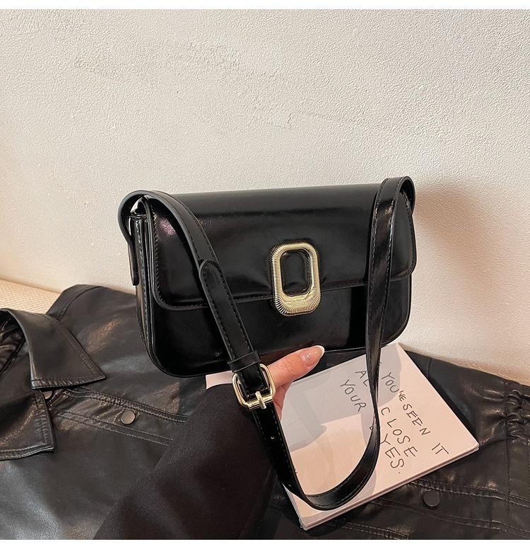 Simple casual commuter small square bag fashionable casual versatile underarm bag versatile shoulder messenger women's bag
