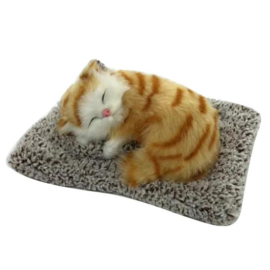 Plush Simulation Cat Home Car Stuffed Toy Embedded Decor Bamboo Charcoal Bag