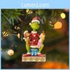 Fun Grinch Hanging Decoration Acrylic Christmas Tree Ornament Car Decor For Holiday Spirit
