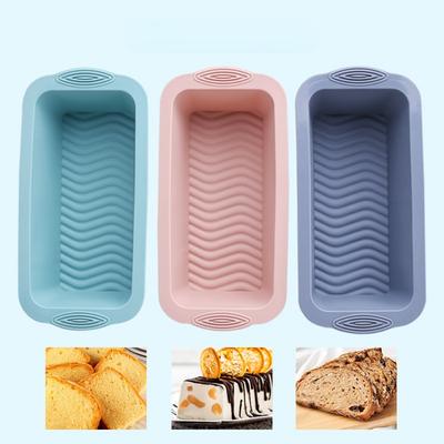 Dikdörtgen Pişirme Kek Kalıbı Tost Ekmeği Silikon Kalıp Kalınlaşmış Gıda Sınıfı Yüksek Sıcaklığa Dayanıklı Kek Tava