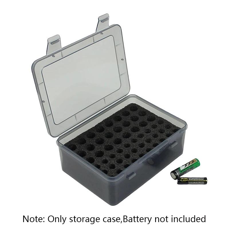 Battery Storage Organizer Holder Holds 54 Aa Aaa Batteries, Battery Box Case Garage Container,Home Drawer Organization Dispenser A
