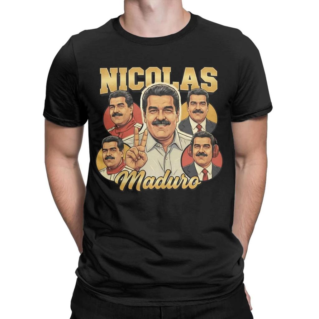 Venezuela Zachycen Živě Maduro Trička Pánská 100% Bavlna Vtipná Trička Kulatý Výstřih Tričko Krátký Rukáv Top Dárková
