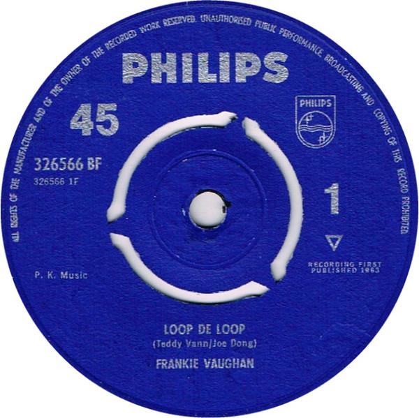 

7inch Record FRANKIE VAUGHAN - Loop De Loop 326566BF Philips 1963 UK Rock Used