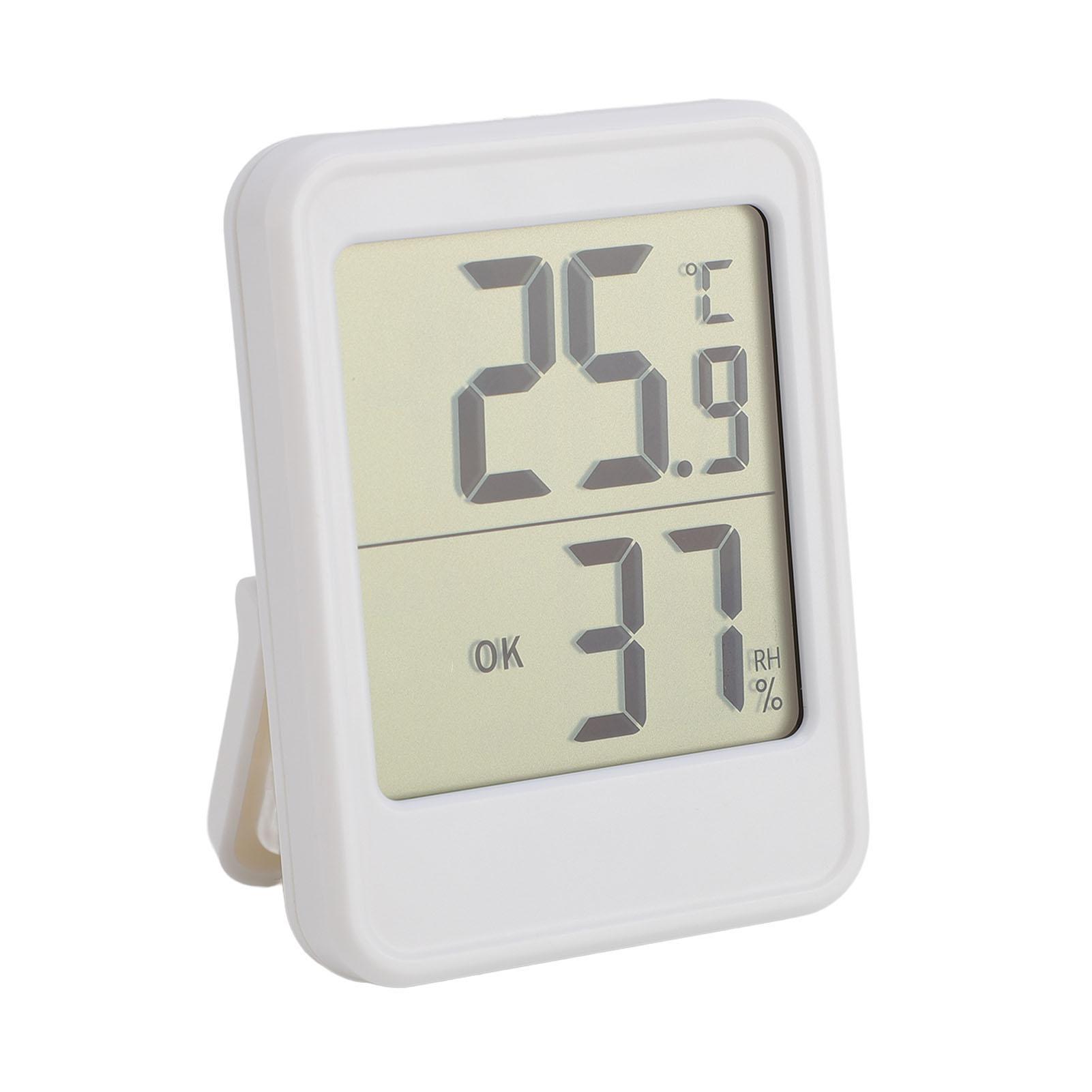 

Цифровой гигрометр Точные показания Большой экран Измеритель влажности для дома Белый