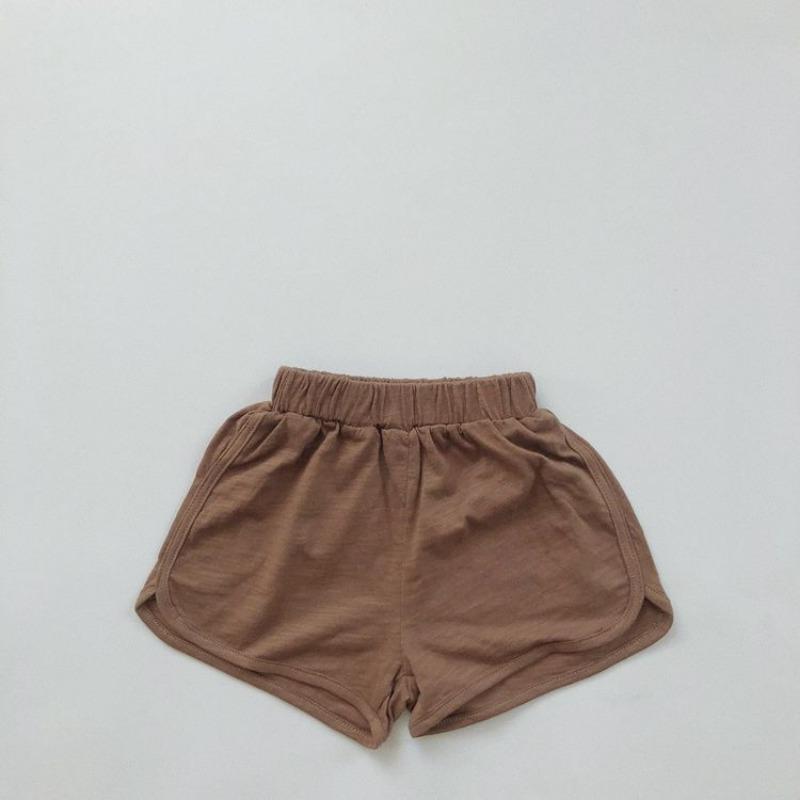Retro Japanese Korean Style Loose Solid Unisex Kids Summer Shorts