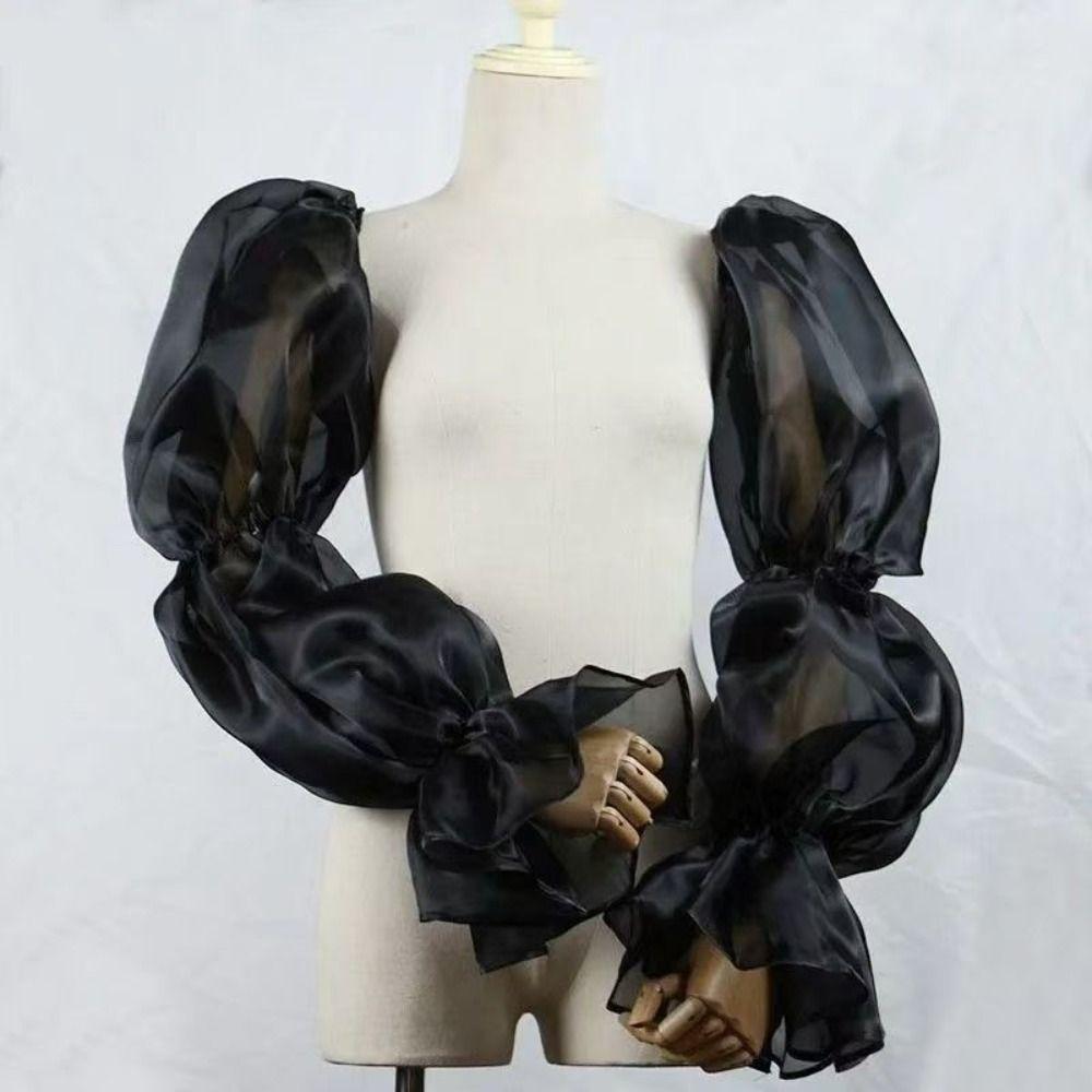 Evening Dress Decor Bride Detachable Sleeves Elegant Fairy Sleeves Women Lady