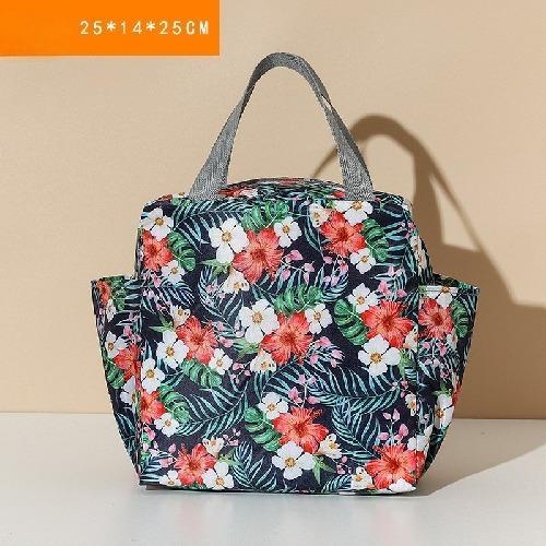 Borsa Termica Multifunzione ad Alta Capacità Impermeabile in Tessuto Oxford Portatile con Cerniera Borsa Pranzo Termica per Donne Lunch Box Borsa per Cibo da Picnic