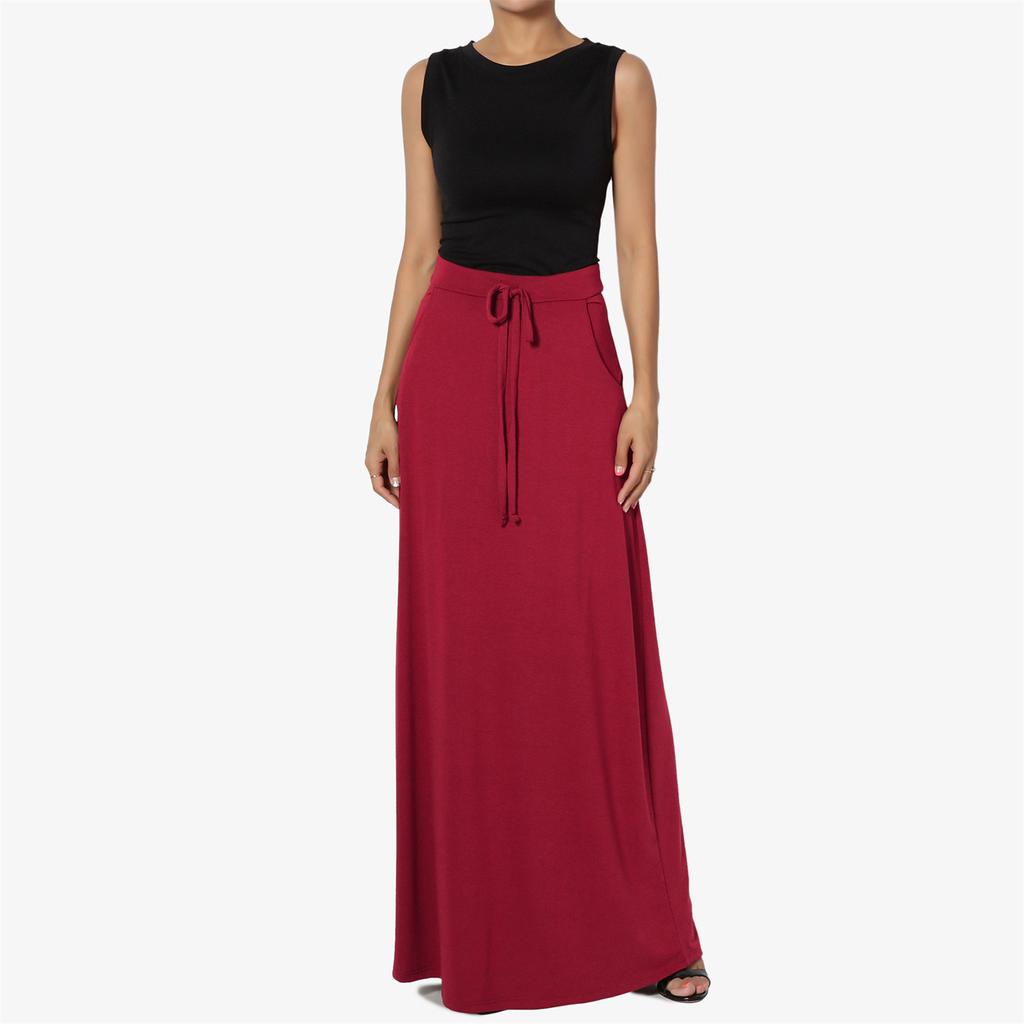 Damen Freizeit Kordelzug Tunika Einfarbig Mode Mittlere Taille A-Linien Kleid