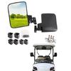 Folding Golf Cart Rearview Mirror Replacement Universals Golf Car Side View Mirror Convenient to Installation