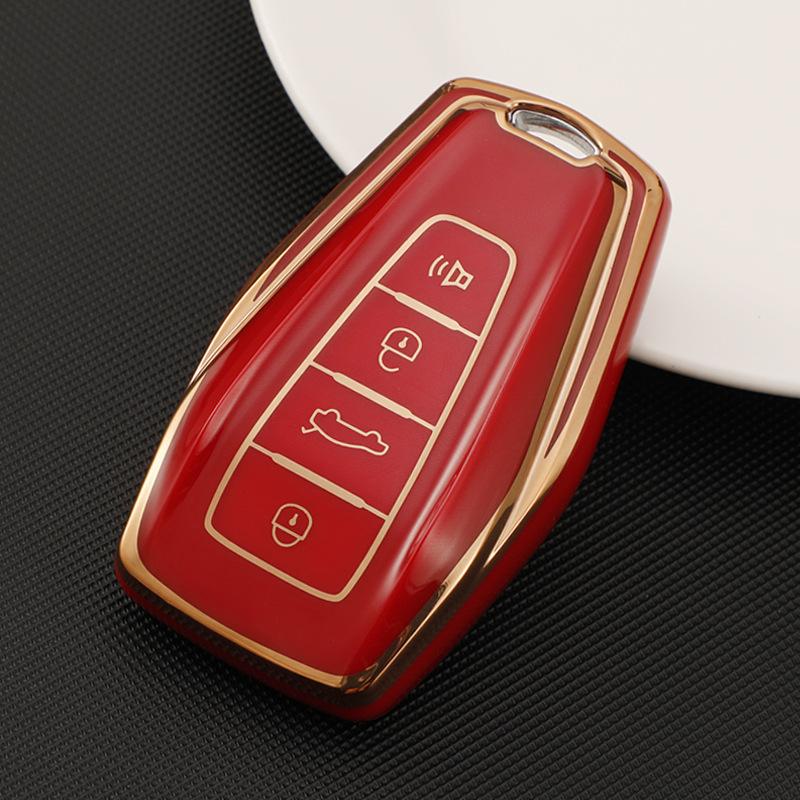 New Design TPU Car Key Cover Case For Geely Coolray X6 X7 EX7 Geometry C Emgrand Global Kulrey Hawk GX7 Okavango NL3 SUV GT GC9 Keychain
