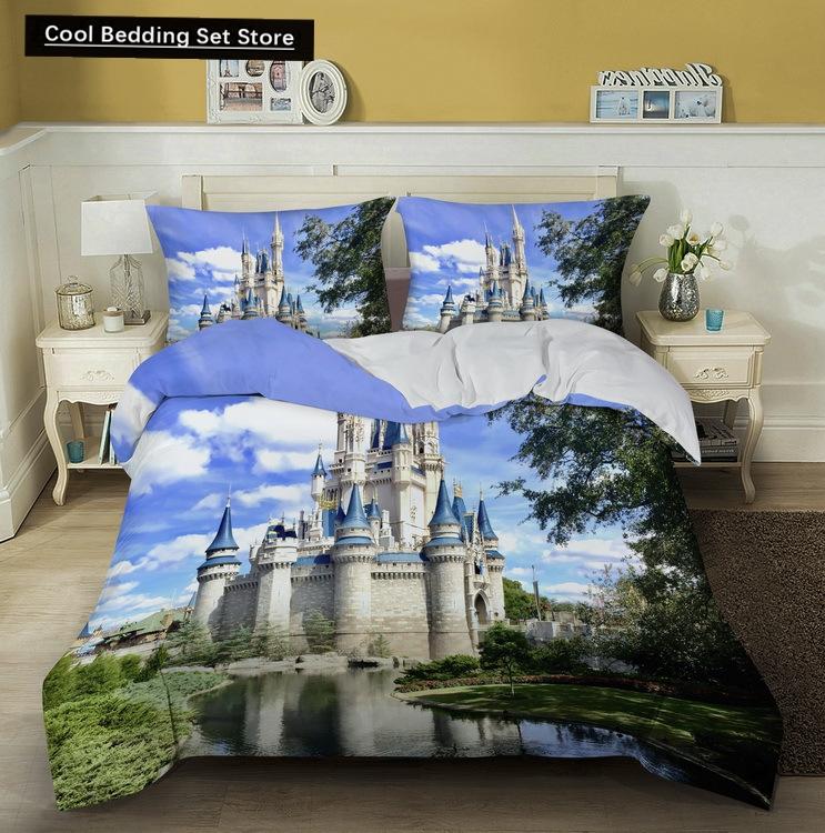 Great Wall King Queen Duvet Cover Old Chinese Building Bedding Set for Teens Adults Architecture 2/3 Pcs Polyester Quilt Cover