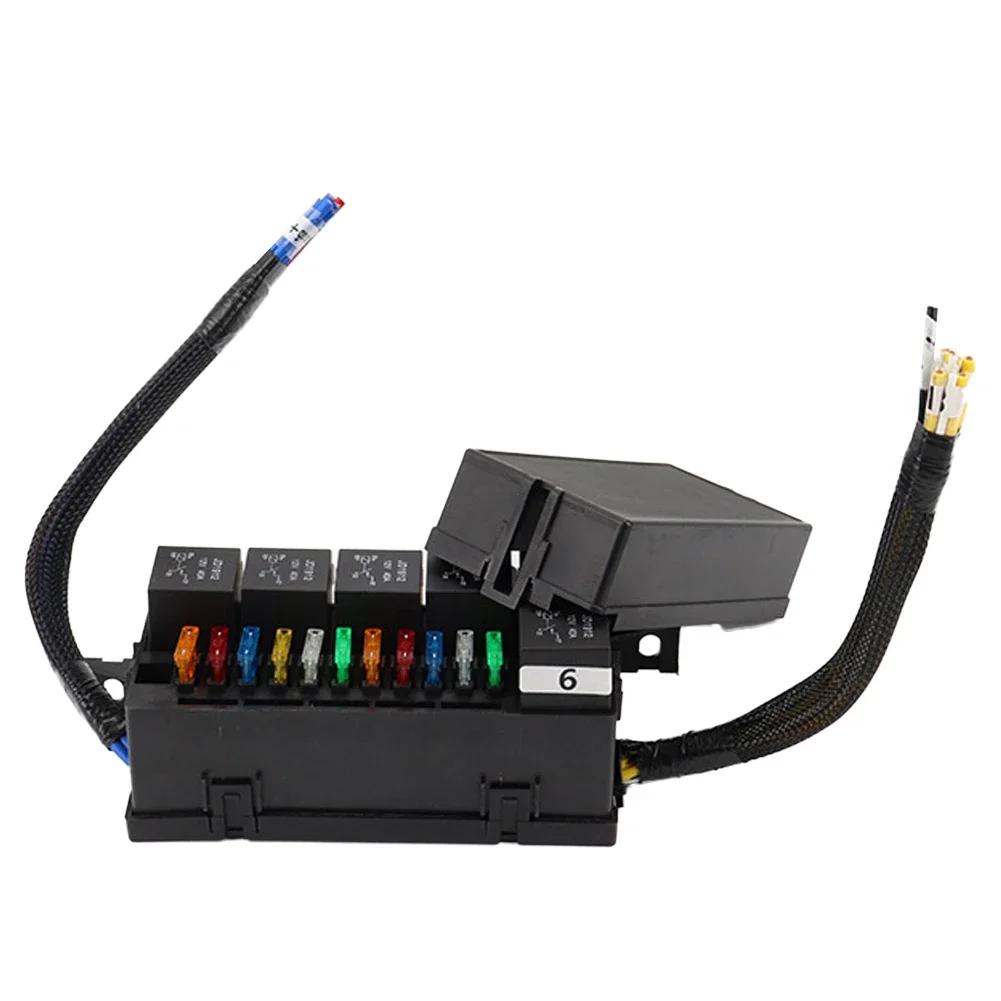 12V Car Auto Relay Box Fuse Block Three Pre-Wired Fuse and Relay Box with 15pcs Blade Fuses 5-30A 8Pcs 4 Pin 40A Relays