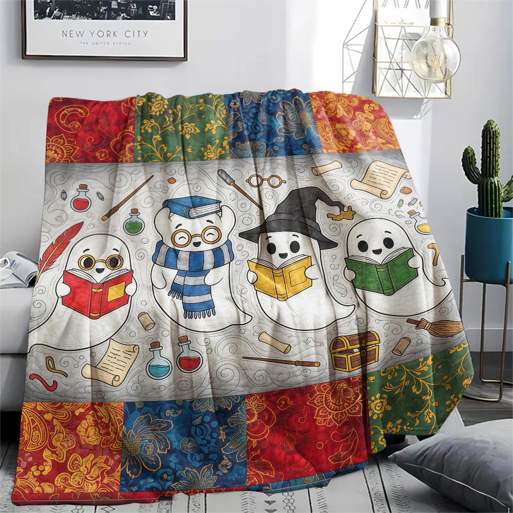 1 Stück Flanelldecke mit Cartoon-Druck, Hohe Qualität, Bequem für alle Jahreszeiten, Heimdekoration, Wärme und Komfort, Perfekt als Weihnachts- oder Geburtstagsgeschenk