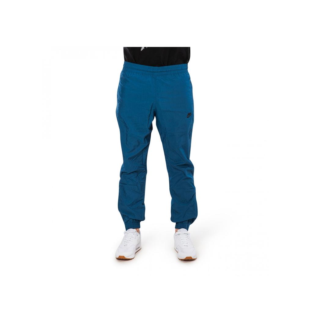 Nike Nsw Swoosh Woven Pants With Zip Pockets Men Bottoms Blue AJ2300-474