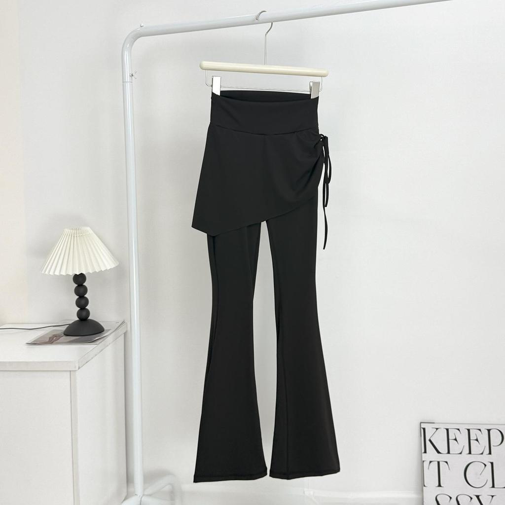 Chegada Nova de Outono para Mulheres: Calça de Yoga Duas Peças Merade com Esquema de Cores, Modeladora e Anti-Exposição Micro-Flare Roupa Esportiva.