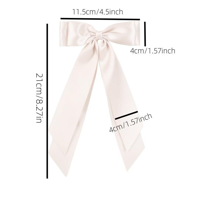 6PCS Explosive Model Double Ribbon Ribbon Hair Clips Fresh Sweet Female Simple Temperament Versatile Hair Accessories Hair Card