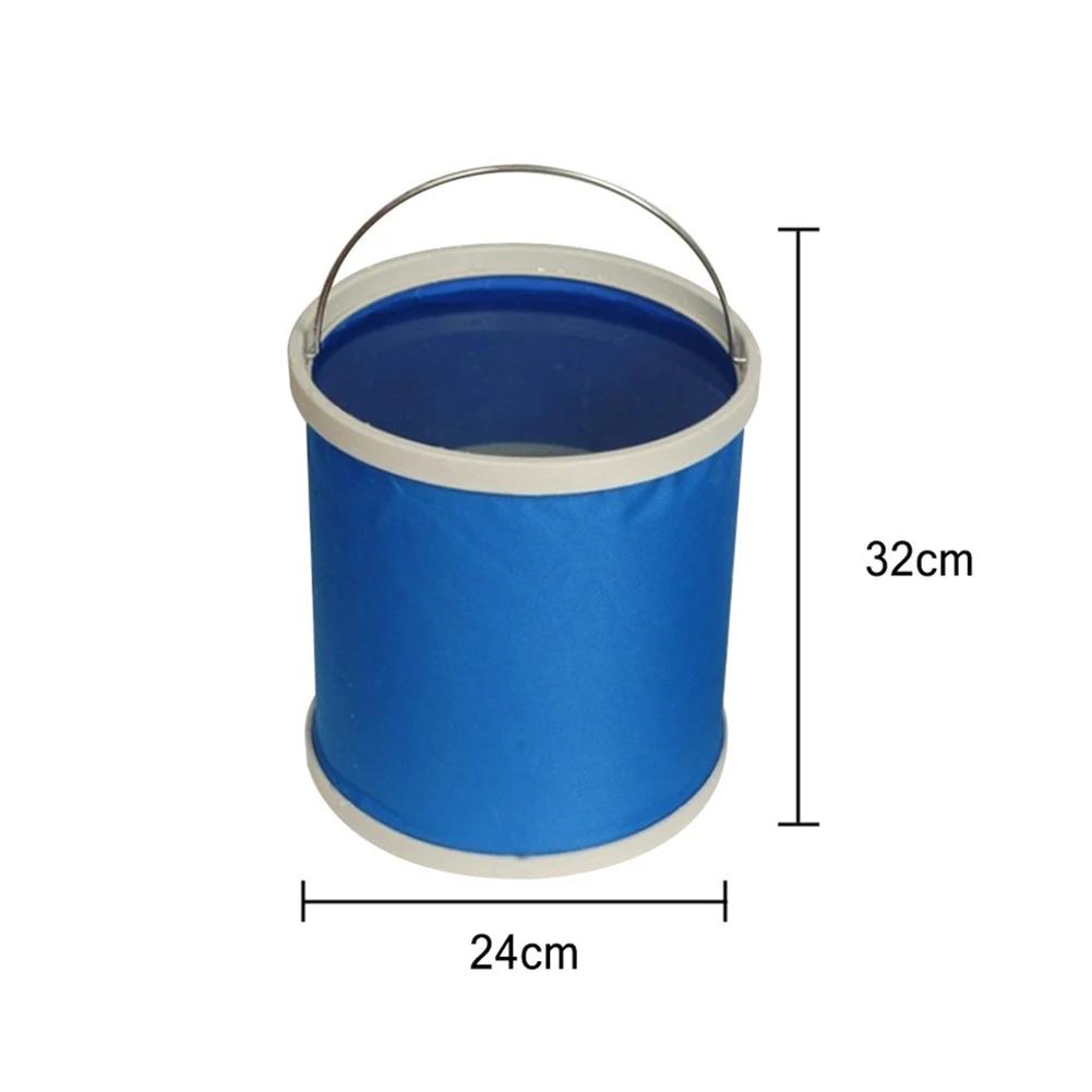 4.6-16.8L Portable Foldable Bucket Basin Tourism Outdoor Cleaning Bucket Fishing Camping Car Washing Mop Space Saving Buckets