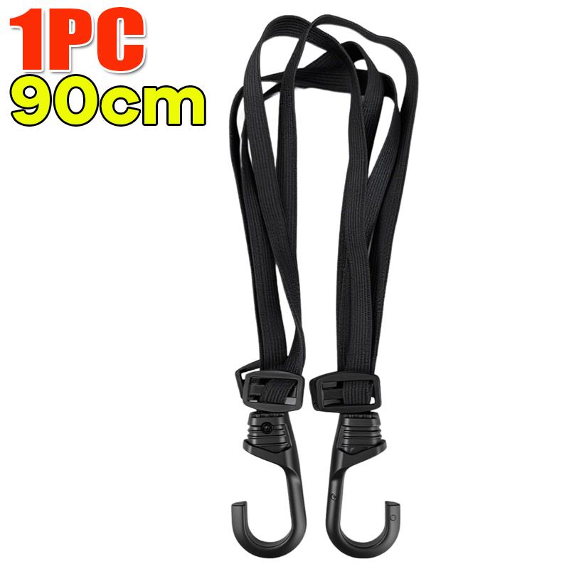 Motorcycle Helmet Luggage Strap with Adjustable Elastic Band and Hooks Multi-functional Luggage Elastic Rubber Band Strap