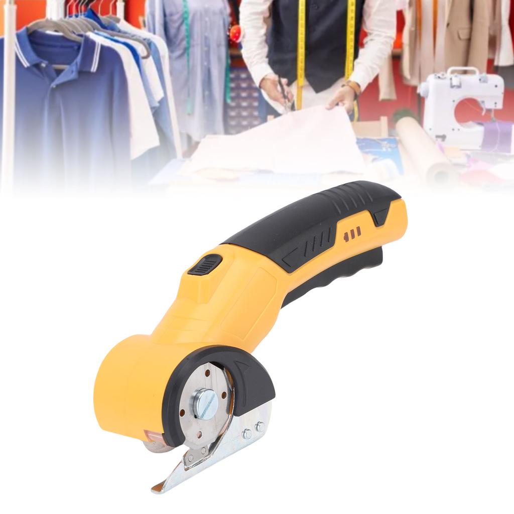Cordless Electric Scissor Rechargeable Power Rotatable Cardboard Box Cutter Small Fast Cutting for Fabric Leather