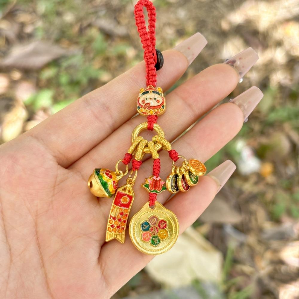 Phone Lanyard Pendant Key Chains Jewelry Car Keyring Decoration Chinese Style Keychain  Unisex