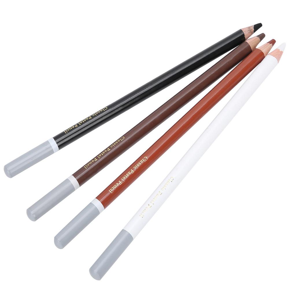 4PCS Charcoal Pencils Drawing Set Colour Pencils for Sketching Shading Beginners Artists Use