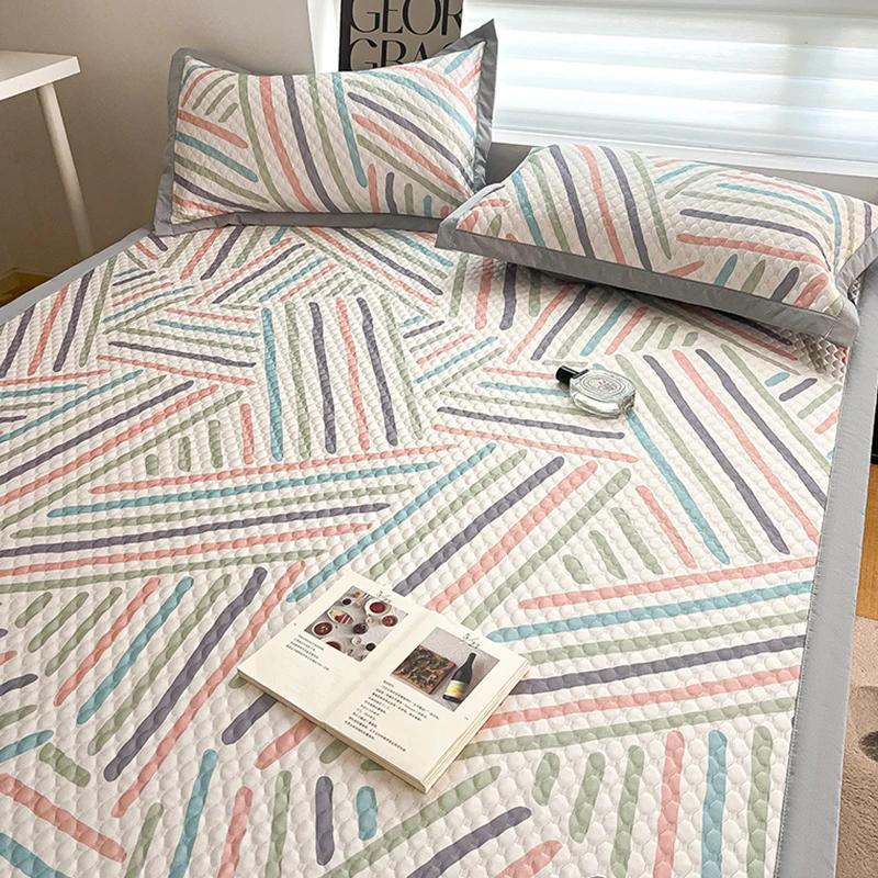 New Ice Beanie Washable Ice Silk Summer Printed Single Soft Summer Sleeping Mat