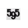 Car Styling 595 695 3D Car Body Fender Rear Trunk Adhesive Metal  Badges Sticker Emblems Decals for 595 695 Logo