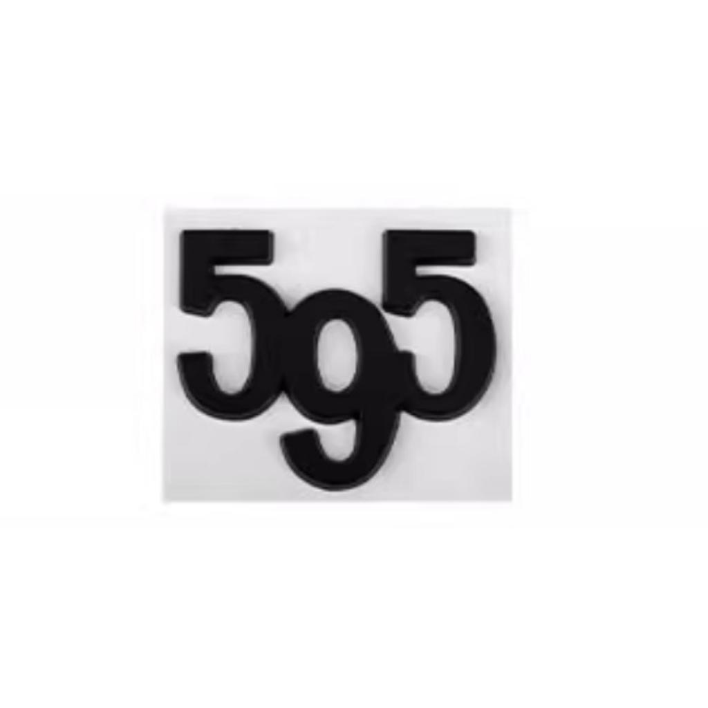 Car Styling 595 695 3D Car Body Fender Rear Trunk Adhesive Metal Badges Sticker Emblems Decals for 595 695 Logo