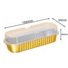 Pabei Disposable Golden Rectangular Aluminum Foil Baking Containers