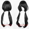 Anime Tokisaki Kurumi Peruka Cosplay 80cm Długa Czarna Włosy Damskie Odporne na Ciepło Syntetyczne Peruki