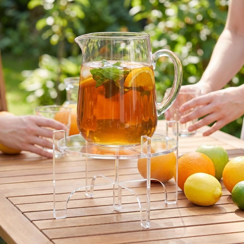 Acrylic Beverage Kettle Support Bracket Transparent Foods Organizer Stand  Kitchen