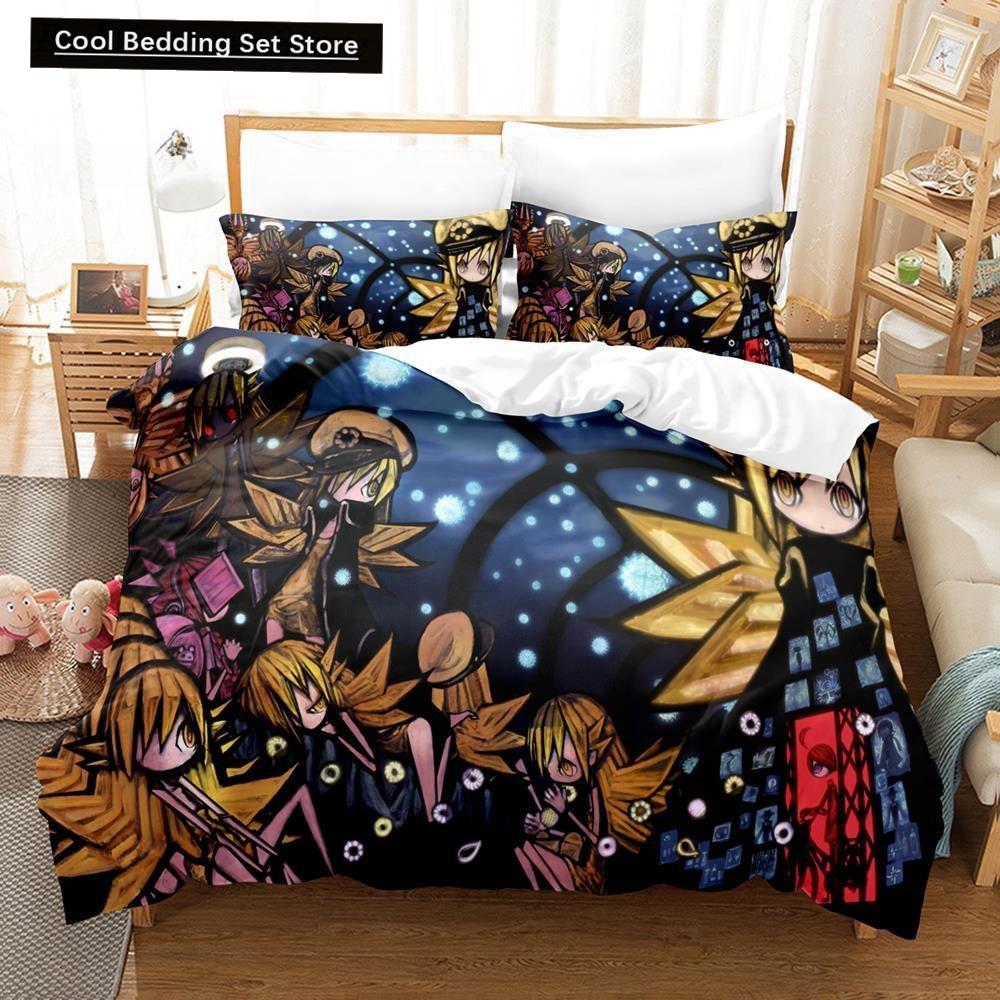 Fashion 3D Print Anime Monogatari Series Bedding Set Single Twin Full Queen King Size Bed Set Adult Kid Bedroom Duvet Cover Sets