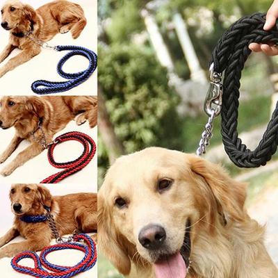 Orta Büyük Köpek için Dayanıklı Naylon 130cm Tasma Çekiş Halat Yaka Koşum Takımı