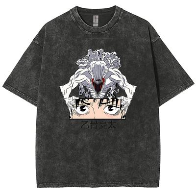 T-shirt Anime Jujutsu Kaisen Gojo Satoru Lavate Uomo Donna Cotone Harajuku T-shirt Ryomen Sukuna Retrò per Top Unisex