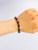 Triple Protection Natural Stone Beads Bracelet Tiger's Eye for Courage Obsidian for Grounding & Pyrite for Wealth Health Jewelry