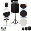 2-pack Speaker Protective Covers, Speaker Covers with Drawstring Bottom, Effective Protection In All Seasons, Black