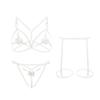 2 Piece Set Sexy Interesting Underwear Set for Women Solid Color Lace See-through Bra Exotic Sexy Lingerie Set Erotic Costume