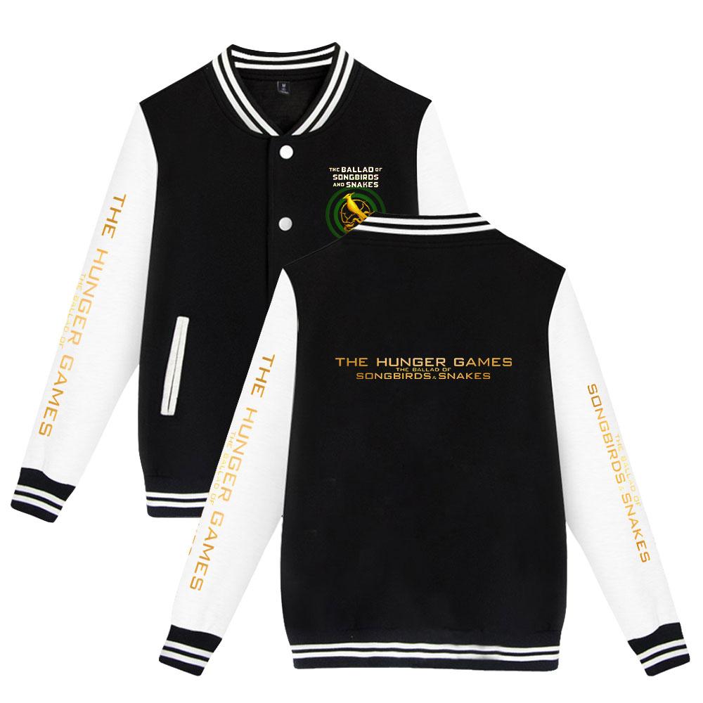 

НОВЫЕ поступления унисекс, модная бейсбольная толстовка с принтом «Баллада о певчих птицах и змеях», женские и мужские спортивные куртки на открытом воздухе