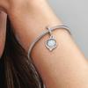 Colgante de plata S925 con forma de estrella asimétrica brillante, compatible con pulseras originales, ideal como regalo de cumpleaños para mujer.