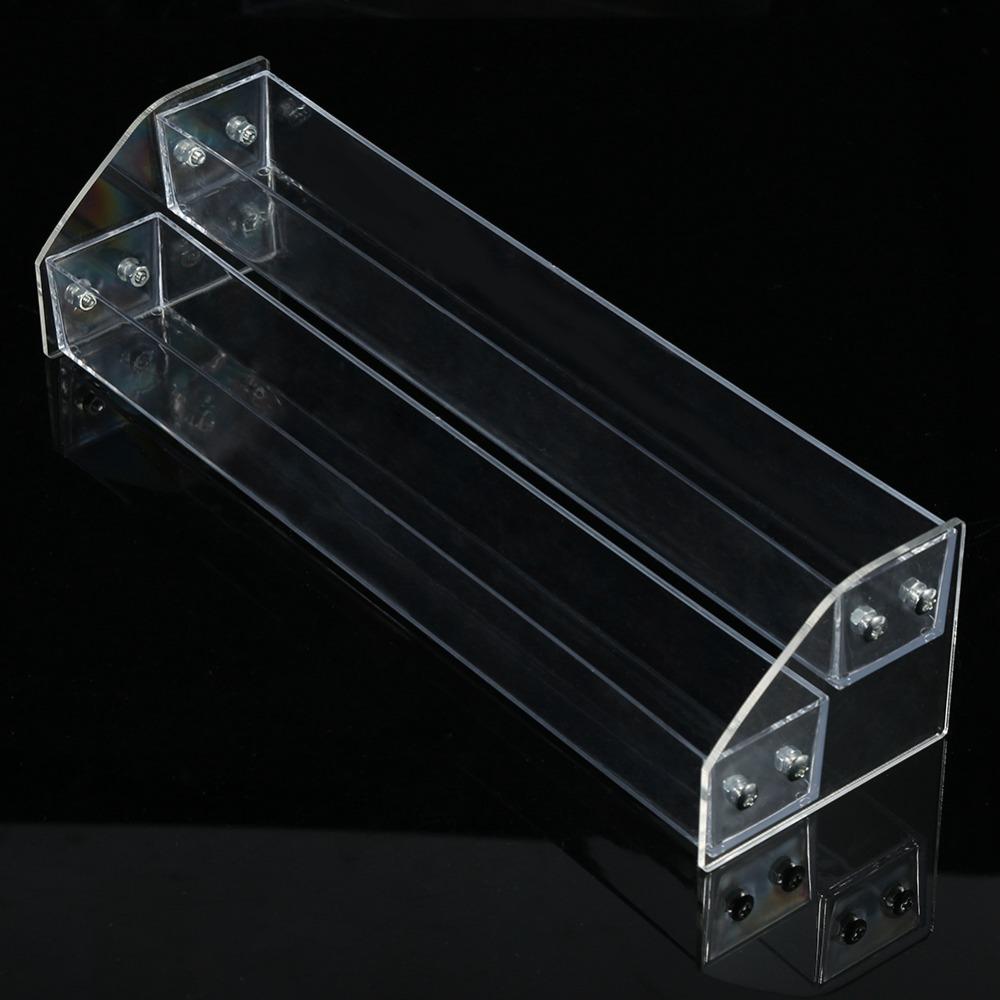 Sturdy and Stable Acrylic Nail Polish Rack Two Layer Perfume Organizer  For Countertop Display