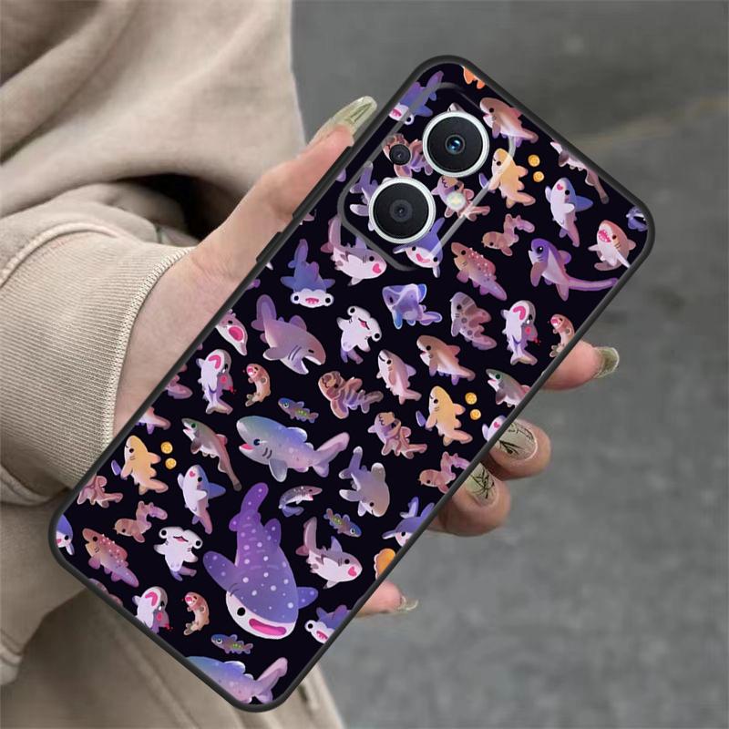 Whale Sharks Case For OPPO Reno 14F 13F 12F 11F 10 12 13 14 Pro 7 8 Lite OPPO Find X5 X6 X8 X9 Pro Cover OPPO Reno8 T 4G