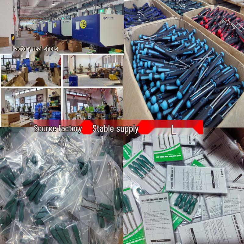 4-Piece Oil Seal Hook Set for Auto Repair - O-Ring Puller & Remover Tools